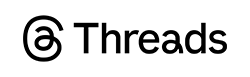 threads logo wordmark black